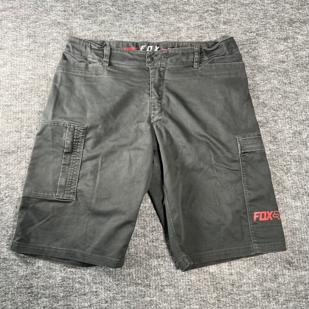 Fox Racing Sergeant Mens 36 Black Cargo MTB Mountain Bike Shorts